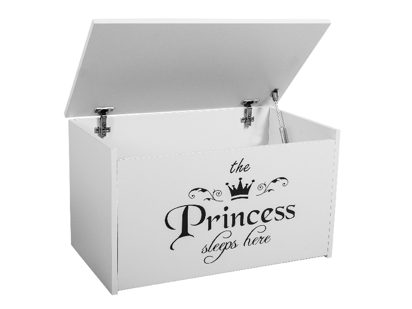 Dječja kutija za pohranu Davina (bijela + princess)