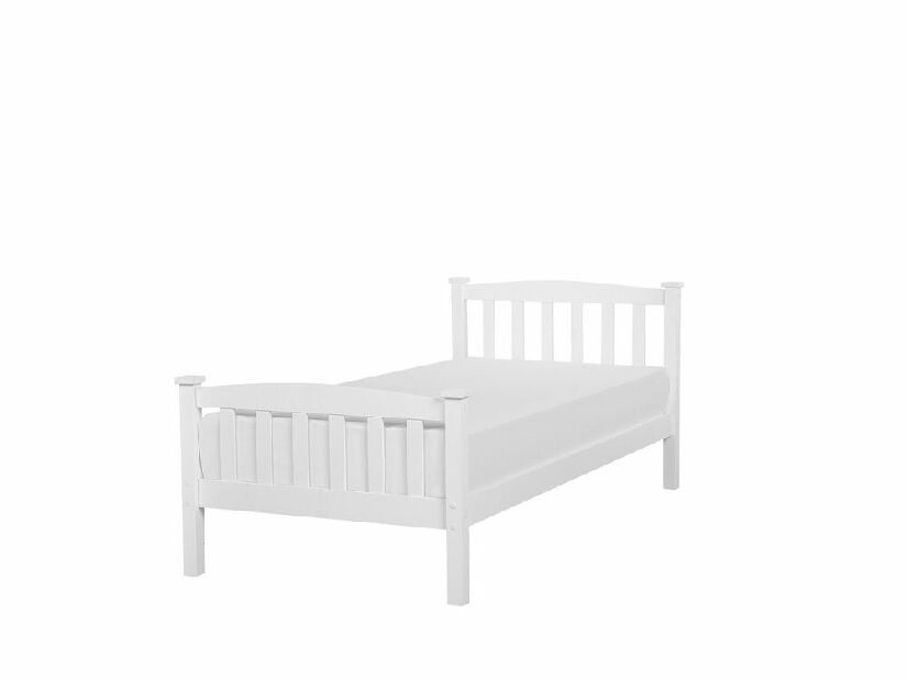 Jednostruki krevet 90 cm GERNE (s podnicom) (bijela)