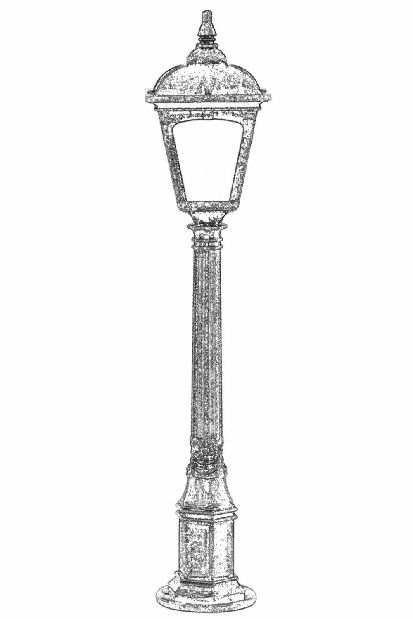 Vanjska podna svjetiljka Bryce (smeđa)