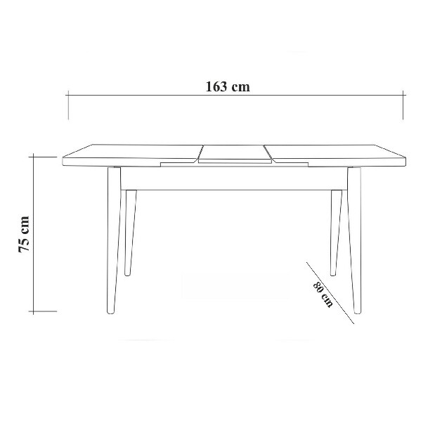 Blagovaonski stol na razvlačenje s 2 stolice i klupom Vlasta (orah + siva)