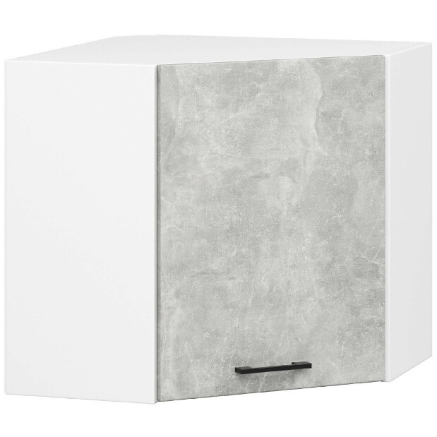 Kutna kuhinja 300 cm Ozara III (beton + bijela)