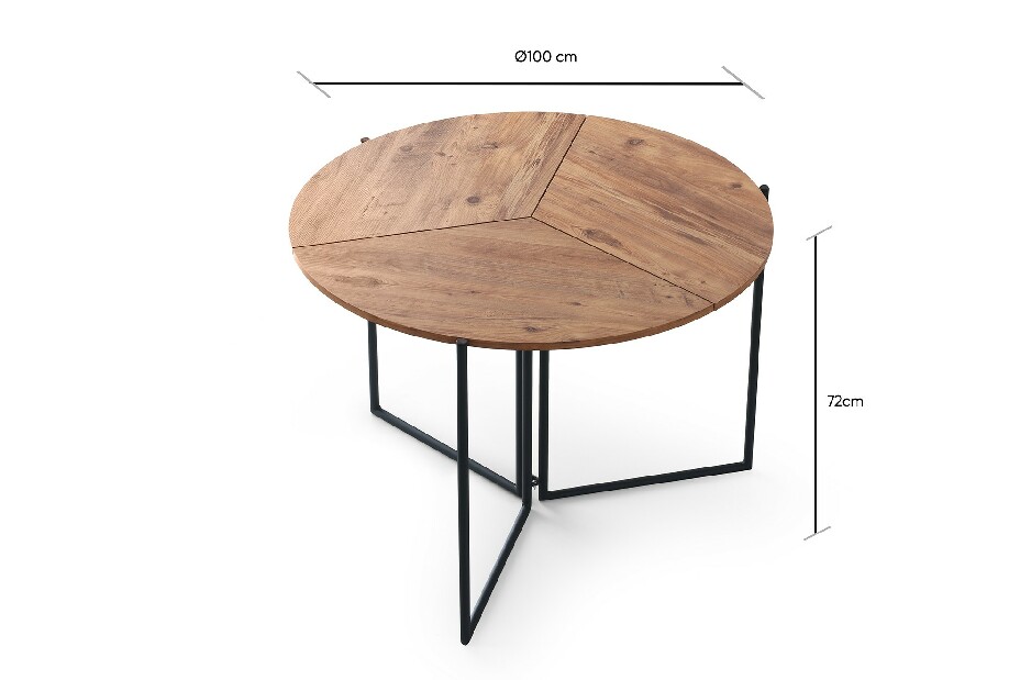 Blagovaonski stol (za 4 osobe) Yan (bor antlantic) *outlet moguća oštećenja