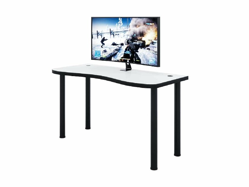 Gaming PC stol Gamer Y (bijela + crna) (bez rasvjete)