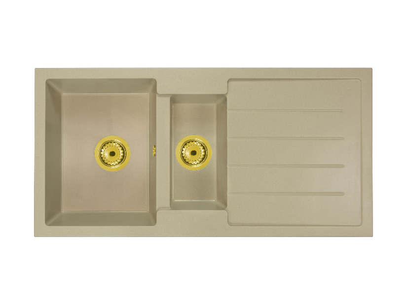 Kuhinjski sudoper Yuxur (bež) (s 1 otvorom za bateriju) (D)