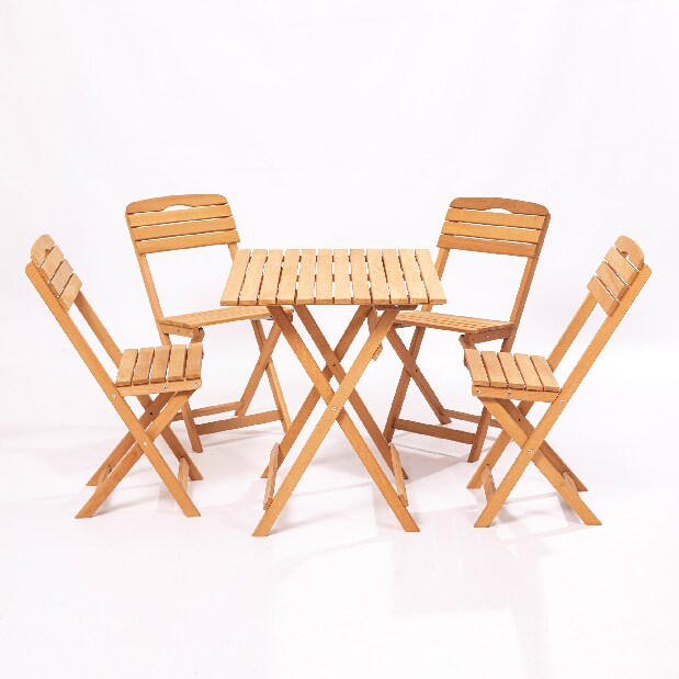 Vrtni set stol i stolice (5 komada) Maxwell (smeđa)
