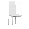 Blagovaonska stolica Collort nova (bijela ekokoža)  