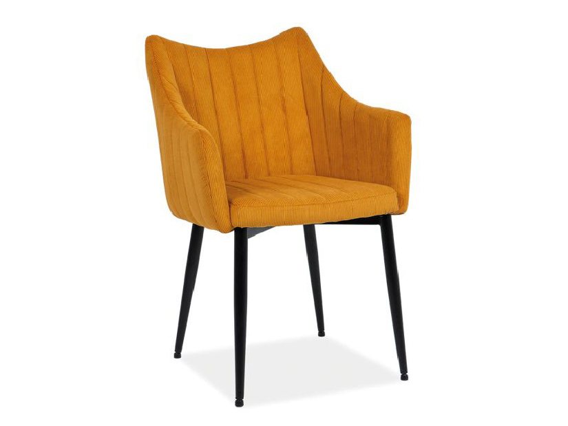 Blagovaonska stolica Mattie (žuta + crna)