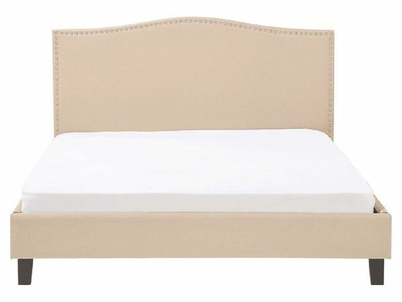 Bračni krevet 160 cm MONTHY (s podnicom) (bež)