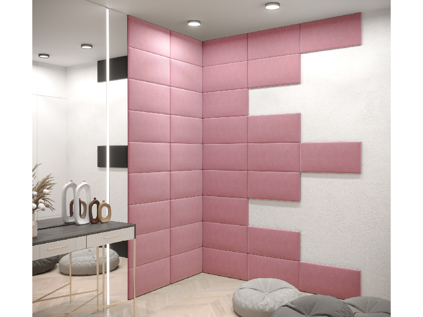 Tapeciran panel Cubic 60x30 cm (ružičasta)