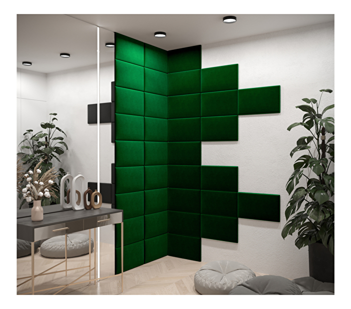 Tapeciran panel Cubic 50x30 cm (tamno zelena)