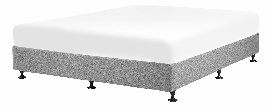 Bračni krevet 160 cm COLOGNE 2 (s podnicom i madracem) (siva)