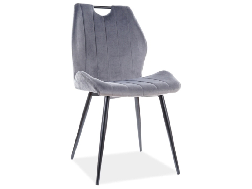 Blagovaonska stolica Althea (siva + crna)