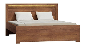 Bračni krevet 160 cm Inneas (jasen svijetli) (S podnicom)  
