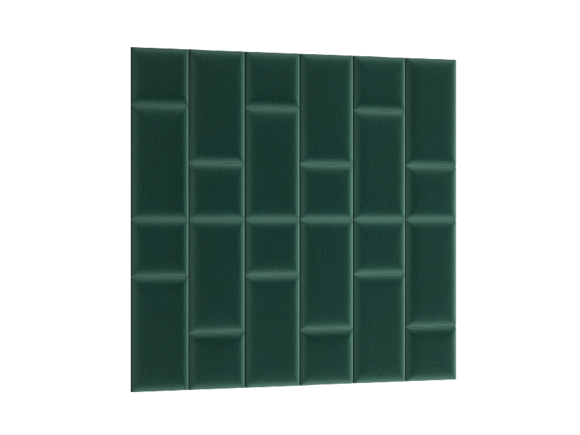 Set 24 tapeciranih panela Quadra 180x180 cm (zelena)