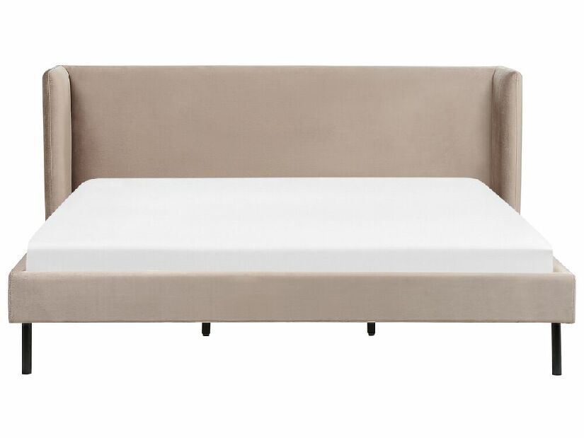 Bračni krevet 180 cm Aimei (sivo-bež) (s podnicom)