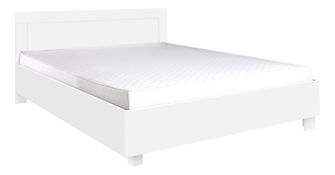 Bračni krevet 140 cm Camber C23 (bijela) (s podnicom) *outlet moguća oštećenja