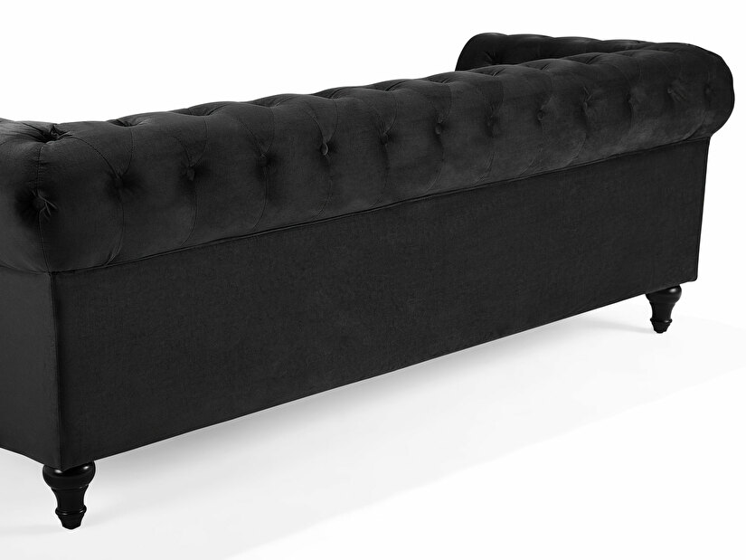 Sofa trosjed Chichester (tkanina) (crna)