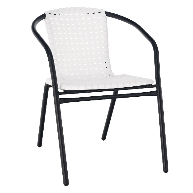 Vrtna stolica Brittaney (bijela + crna) 