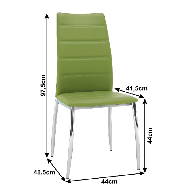Blagovaonska stolica Deloros zelena 