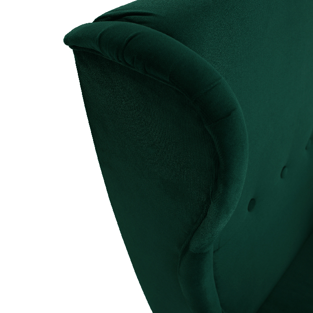 Fotelja Rytu (zelena + orah) 