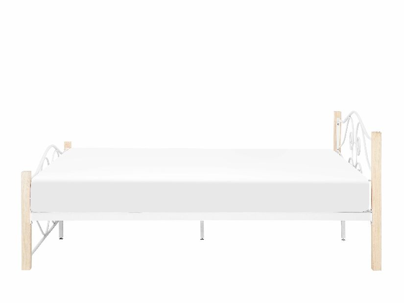 Bračni krevet 180 cm FLANGE (s podnicom) (bijela)