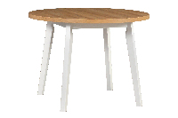 Blagovaonski stol Octavia 3 L (Hrast grandson + Bijela) (za 4 osobe)