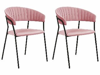 Set blagovaonskih stolica (2 kom.) Marza (ružičasta)