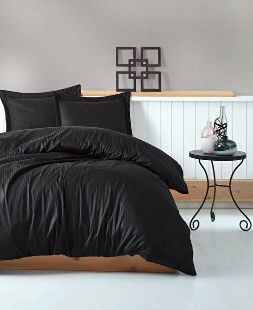 Set satenske posteljine 200 x 220 cm Starigin (crna)
