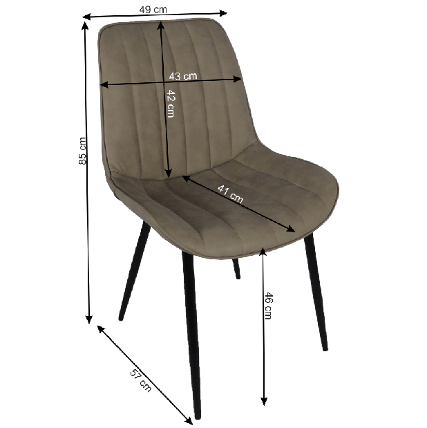 Blagovaonska stolica Halana (sivo-smeđa)