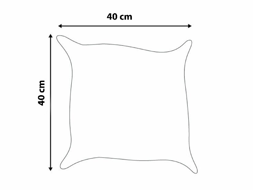 Vrtni jastuk 40x40 cm Plain (siva)