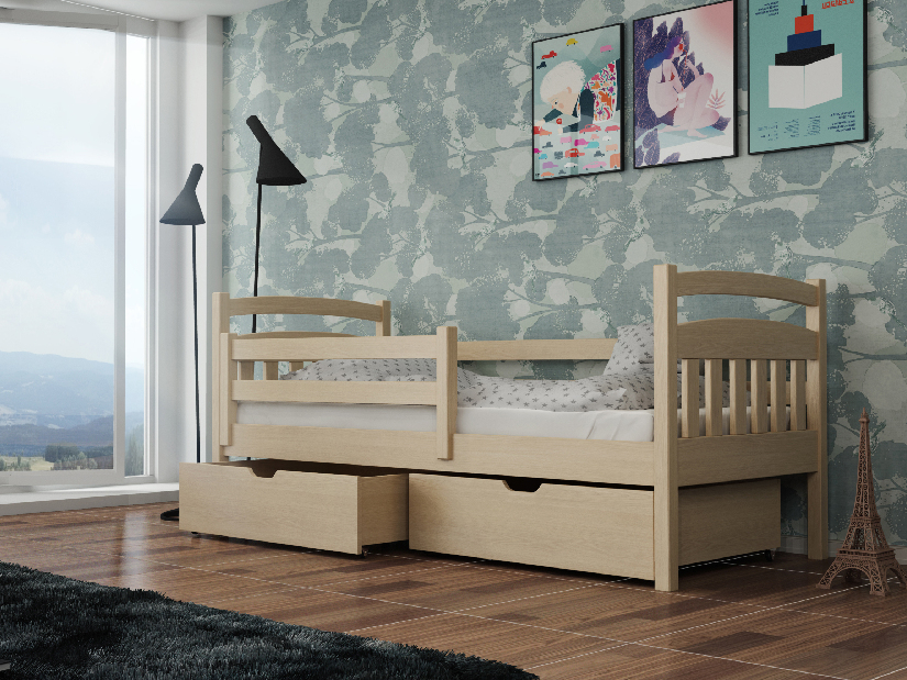 Dječji krevet 90 x 190 cm Susy (s podnicom i prostorom za odlaganje) (borovina)