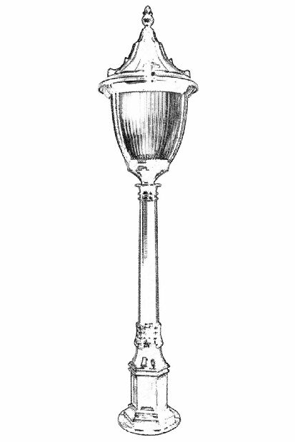 Vanjska podna svjetiljka Dara (crna)