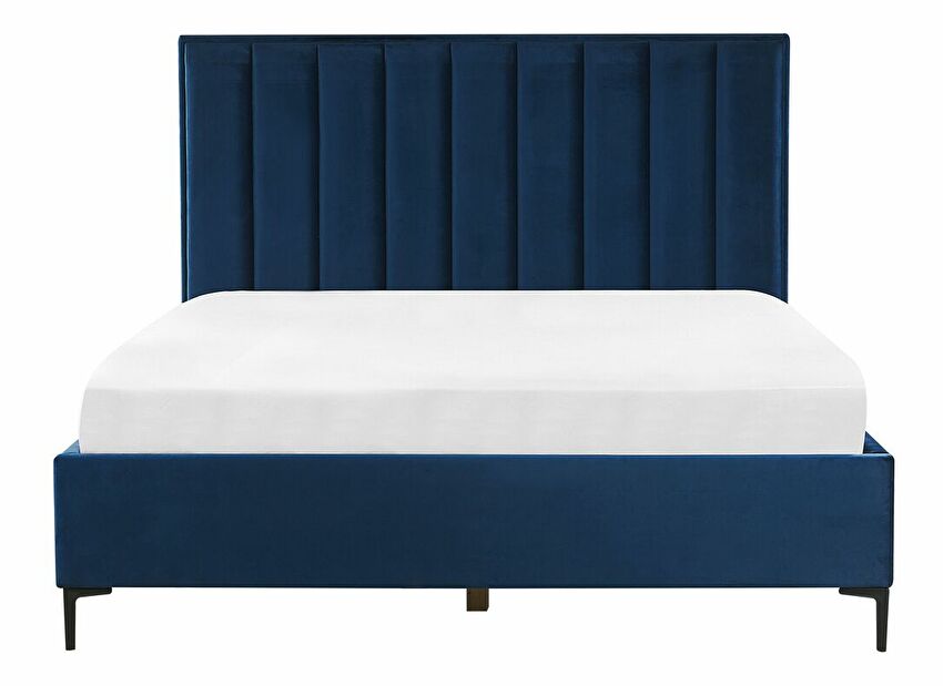 Bračni krevet 180 cm SANAZA (plava) (s podnicom)