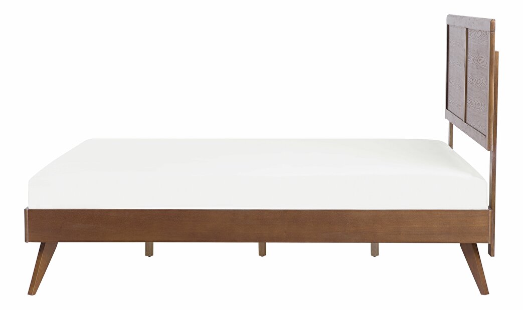 Bračni krevet 160 cm ISTA (s podnicom) (tamno drvo)