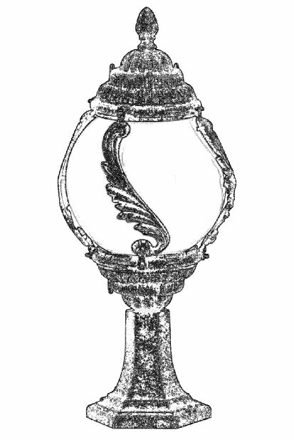 Vanjska zidna svjetiljka Millicent (smeđa)