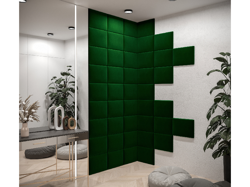 Tapeciran panel Cubic 40x30 cm (tamno zelena)
