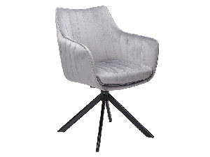 Blagovaonska stolica Anastasia (siva + crna)