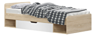 Jednostruki krevet 90 cm Thornham  1S/90 (s prostorom za odlaganje) (bijela)  