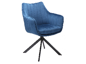 Blagovaonska stolica Anastasia (plava + crna)