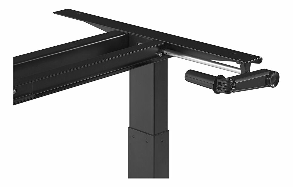 Pisaći stol- DESIRA II (180x80 cm) (crna) (ručno podesiv)