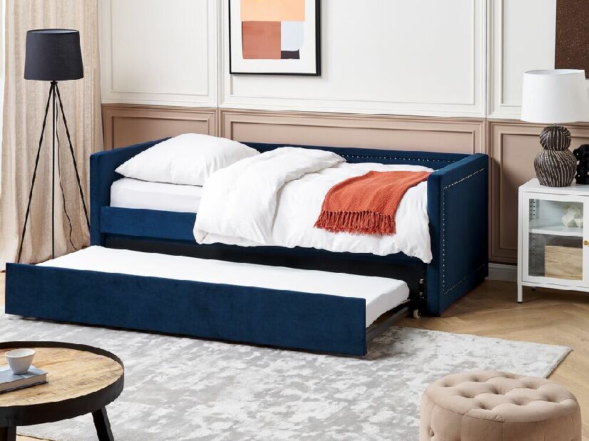 Jednostruki krevet 200 x 90 cm Mimza (plava)