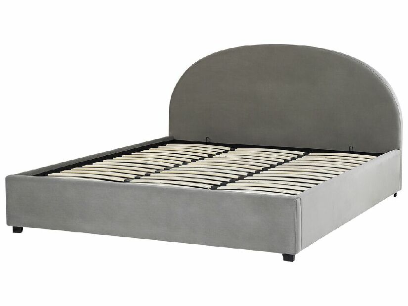 Bračni krevet 180 cm Verena (siva) (s podnicom i prostorom za odlaganje)