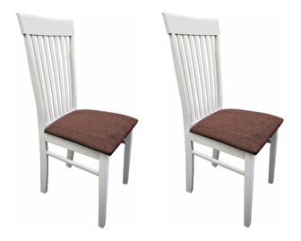 Set blagovaonskih stolica (2 kom.) Astre (bijela + smeđa) *rasprodaja