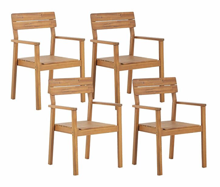 Set vrtnih stolica (2 kom.) Fernanda (svijetlo drvo akacije)
