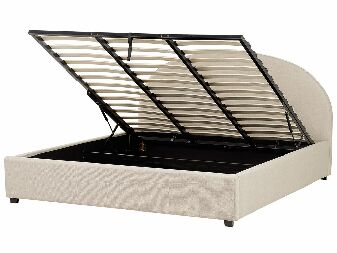 Bračni krevet 180 cm Verena (svijetlosmeđa) (s podnicom i prostorom za odlaganje)