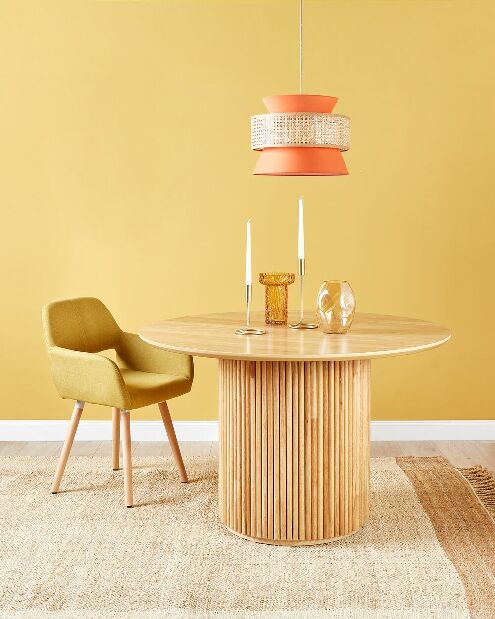 Okrugli blagovaonski stol Villanelle (svijetlo drvo) (za 4 osobe)
