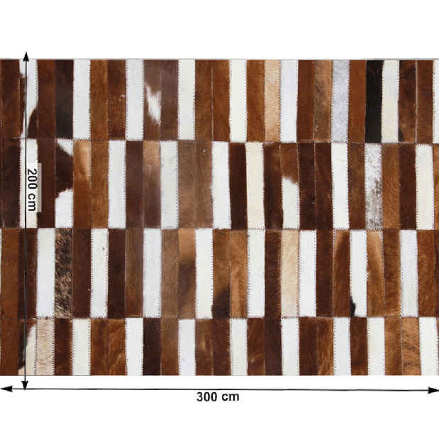 Kožni tepih 201x300 cm Korlug TIP 05 (goveđa koža + uzorak patchwork) 
