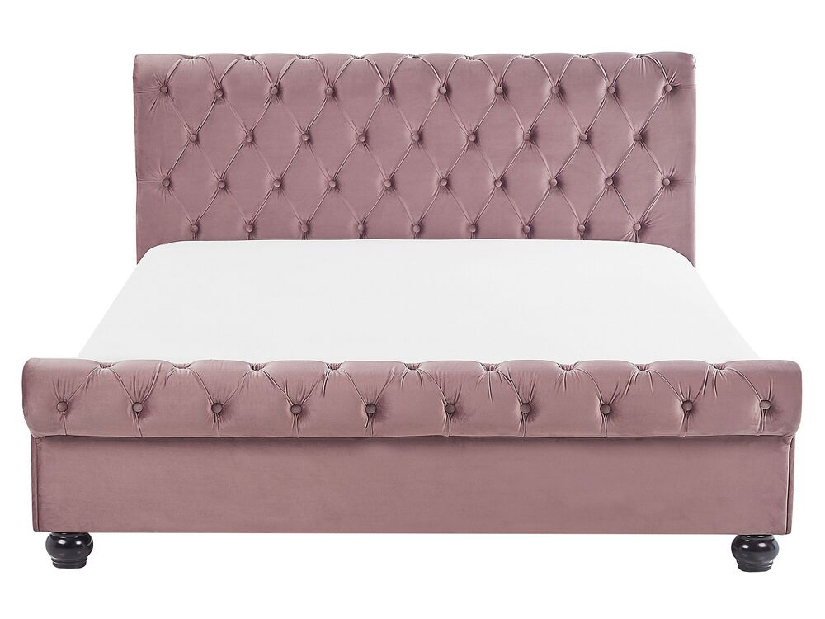 Bračni vodeni krevet 180 cm Alexandrine (ružičasta) (s podnicom i madracem)