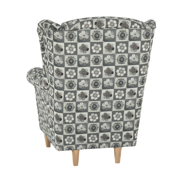 Fotelja s tabureom Aevo (patchwork N1) 