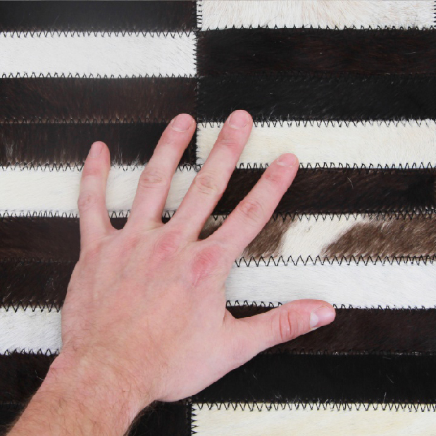 Kožni tepih 171x240 cm Korlug TIP 06 (goveđa koža + uzorak patchwork) 